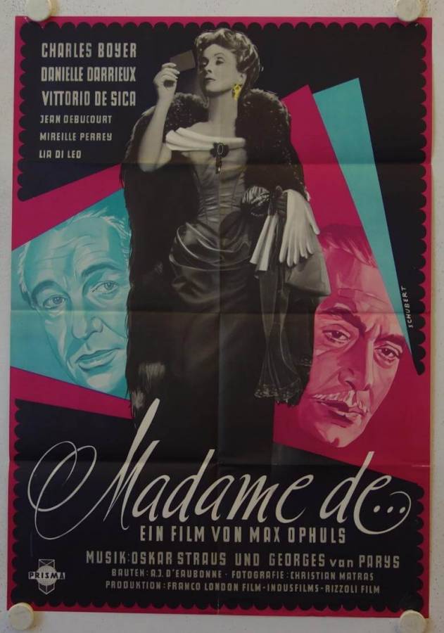 Madame de ... originales deutsches Filmplakat